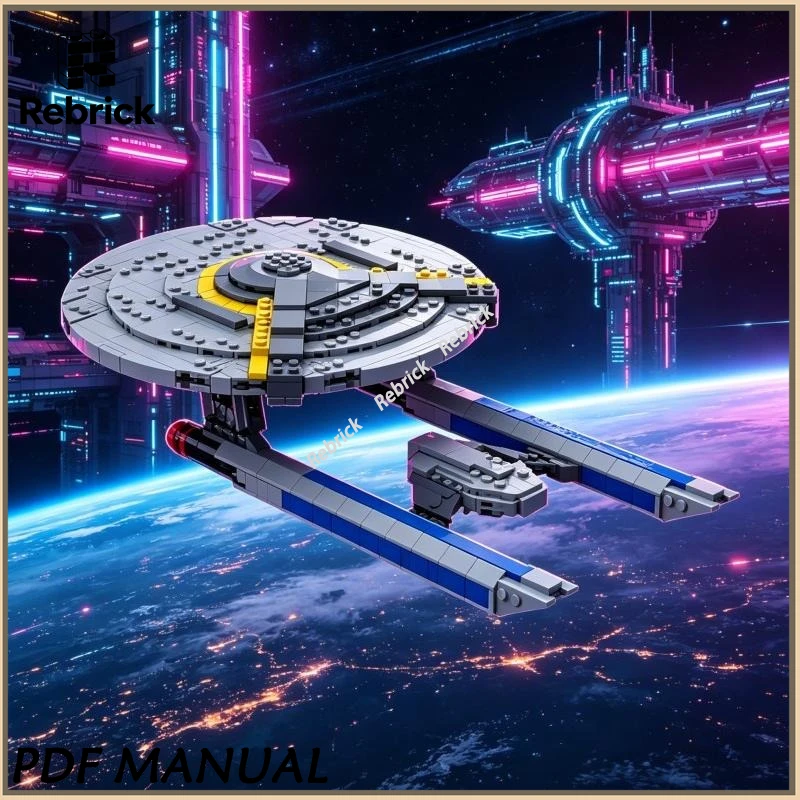 

Конструктор MOC: Космический крейсер класса California, набор для сборки и демонстрации
