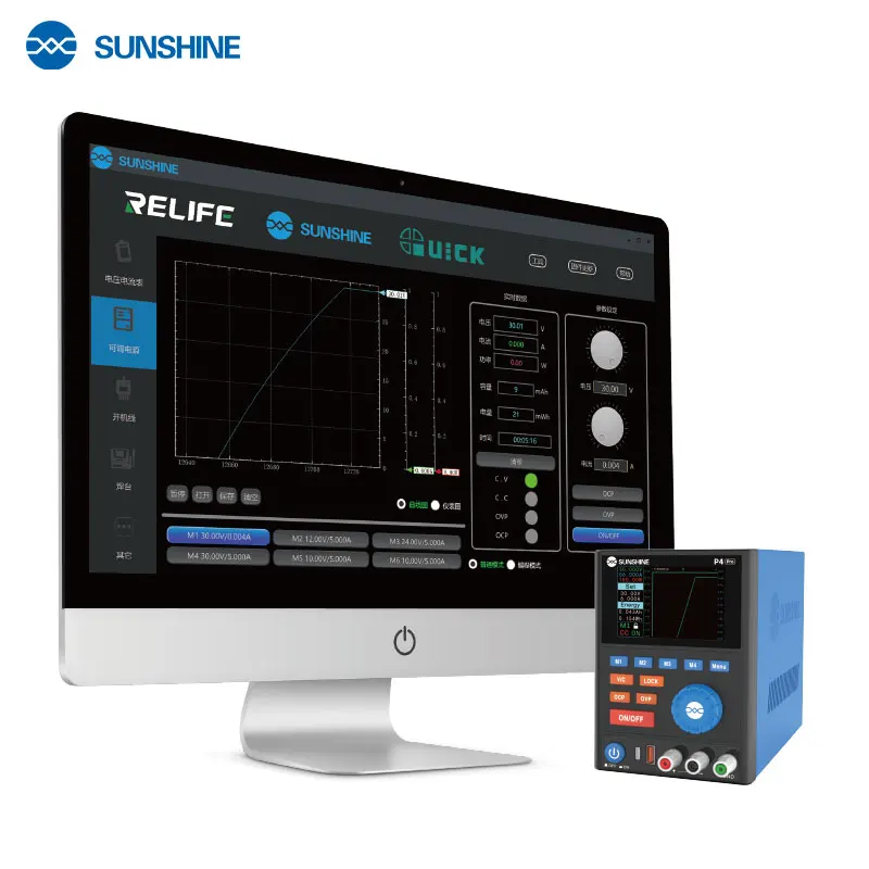 

Источник питания SUNSHINE P4 Pro, 30В 6А, с двумя портами, для зарядки компьютеров, телефонов, тестирования, ремонта и защиты