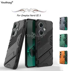 For Oneplus Nord CE 3 Case Protect Phone Holder Case Oneplus Nord CE 3 Cover Invisible Bracket TPU Armor Oneplus Nord CE3 Case