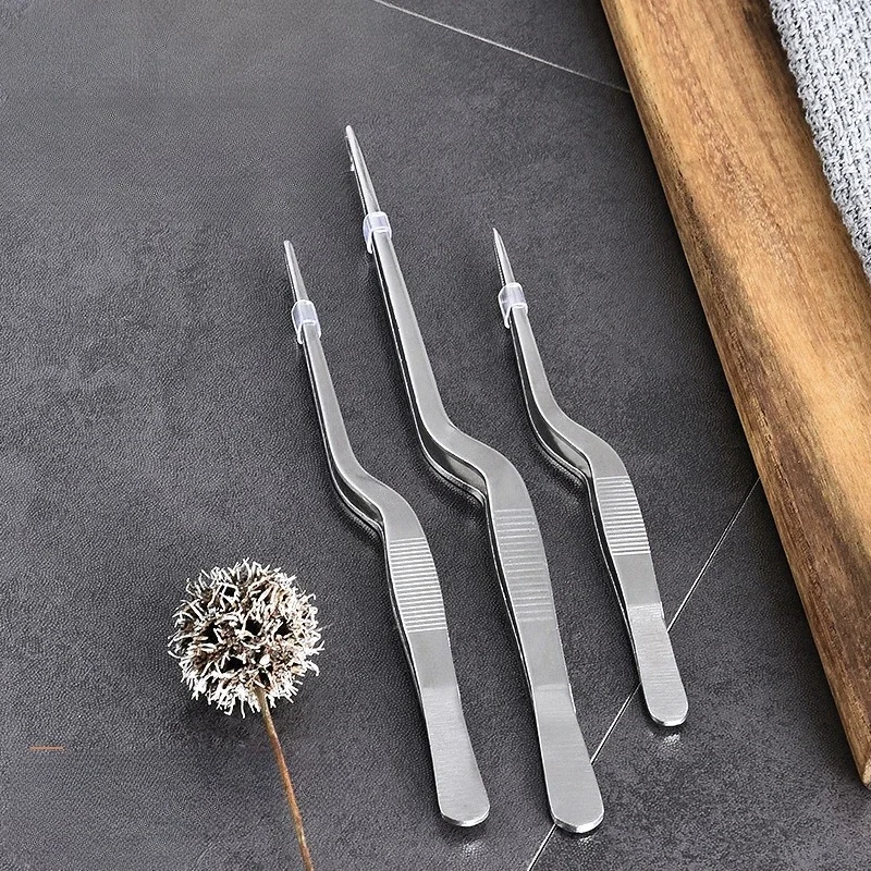 

Universal 1/3PCS BBQ Tweezer Kitchen Food Tongs Food Clip Multifunction Gadgets Stainless Steel Tweezers Picnic Barbecue Cooking