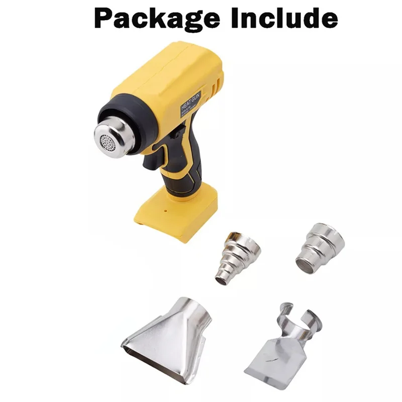 

-A41U 350W Cordless Heat Gun For Dewalt 20V Battery Portable Power Tool Heat Shrink Gun