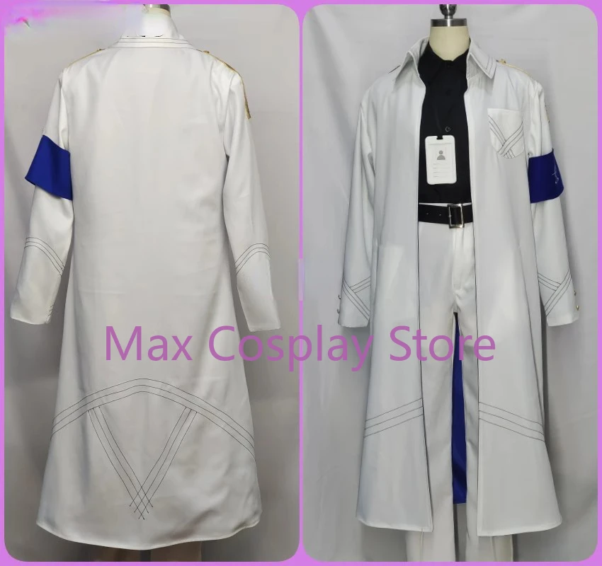 Max Cos Anime Blue Archive Schale Sensei Game Suit Cosplay Costume Cool Handsome Uniform Halloween Party Role Play Outfit