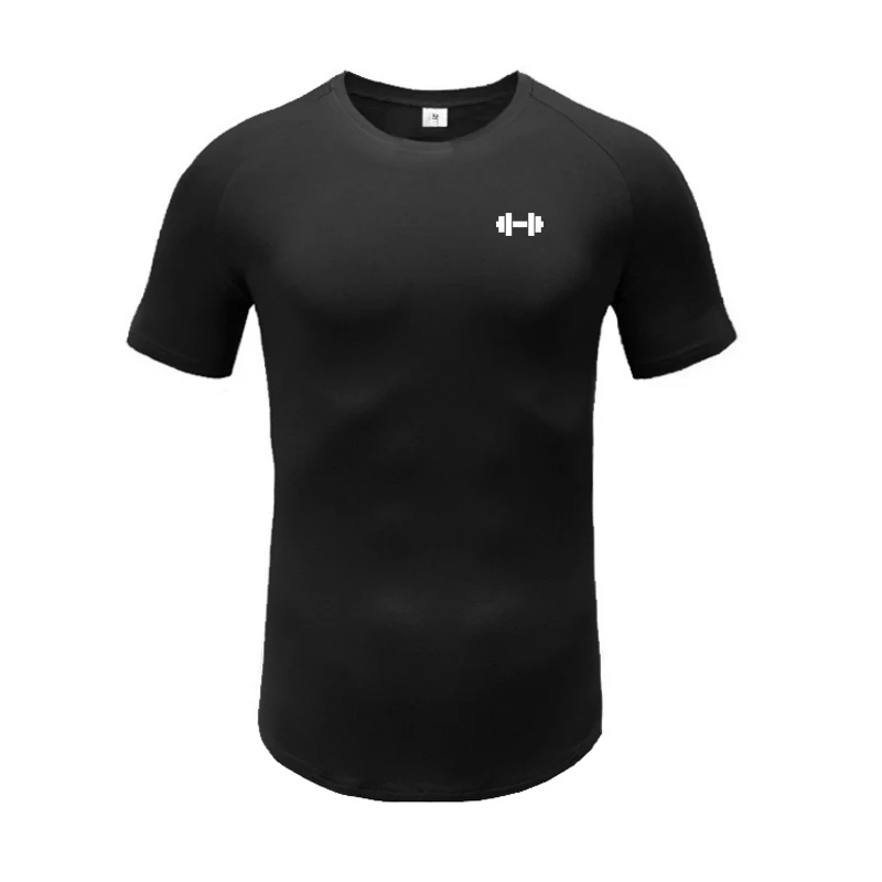 

Mens Fitness Casual Short Sleeve T-Shirts Summer Milk Silk Quick Dry Slim Fit Shirts Gym Bodybuilding Workout Muscle Clothing