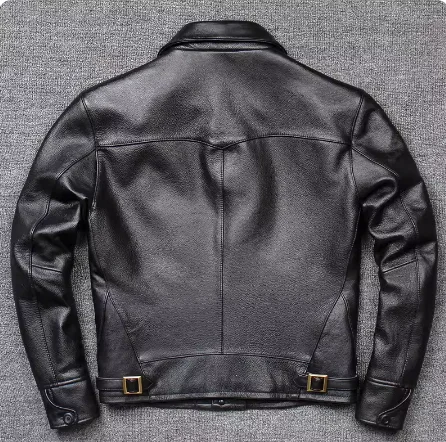 2023 Genuine Cow Leather Jacket Men Spring Autumn Real Cowhide Vintage Motorcycle Jackets Man Short Outwears Chaquetas Hombre