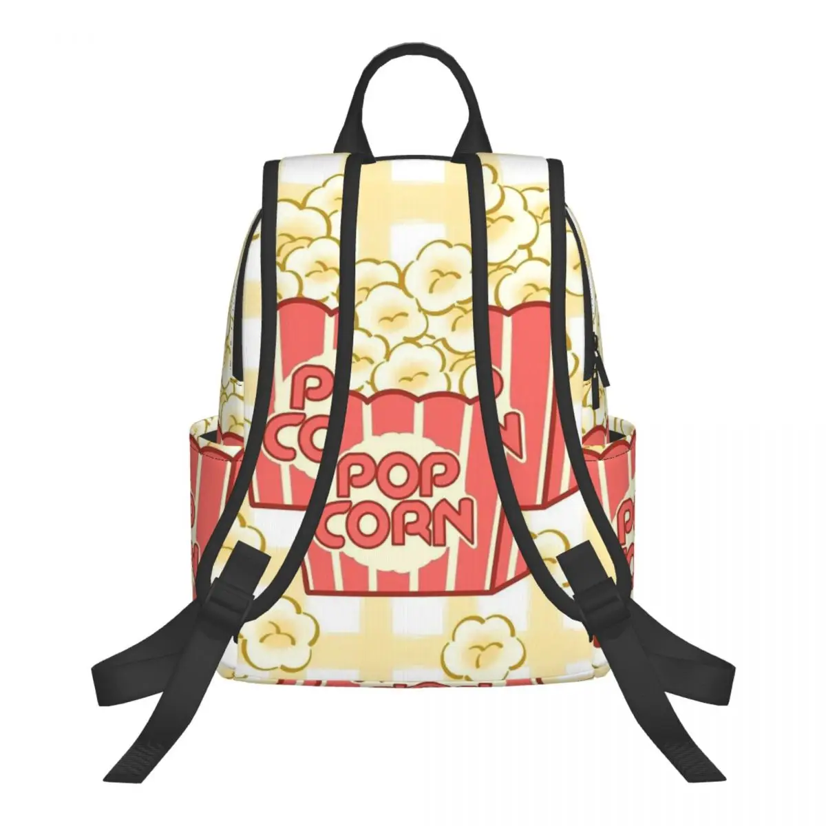 Popcorn Bucket Delight Student Backpack School Bag Hiking Travel Daypack for Boys Girls Bookbag Shoulder Bags