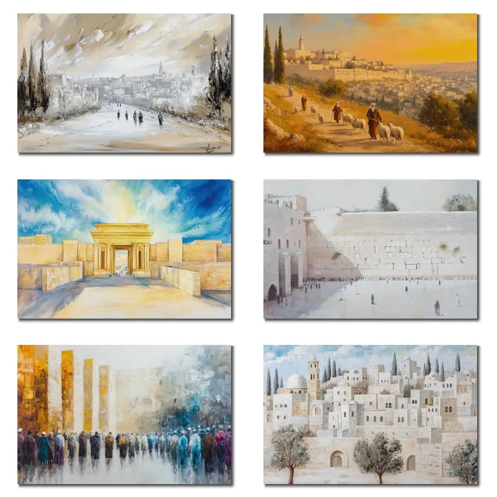 

Настенная картина маслом в стиле вестерн Китель, абстрактное холст, искусство ручной работы, еврейское произведение искусства для Synagogue Foyer, домашний декор, подарок на Хануку