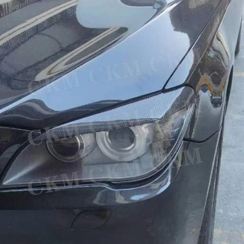 

Крышка для век из углеродного волокна, накладка на переднюю фару автомобиля, наклейка для бровей, обвесы, аксессуары для BMW 7 серии G01 2009-2015