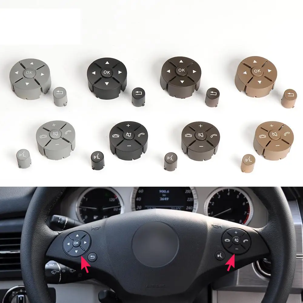 For Mercedes W204 W212 Steering Wheel Switch Control Buttons Car Multi-function Switch Buttons For Benz C E GLK Class 2048210351