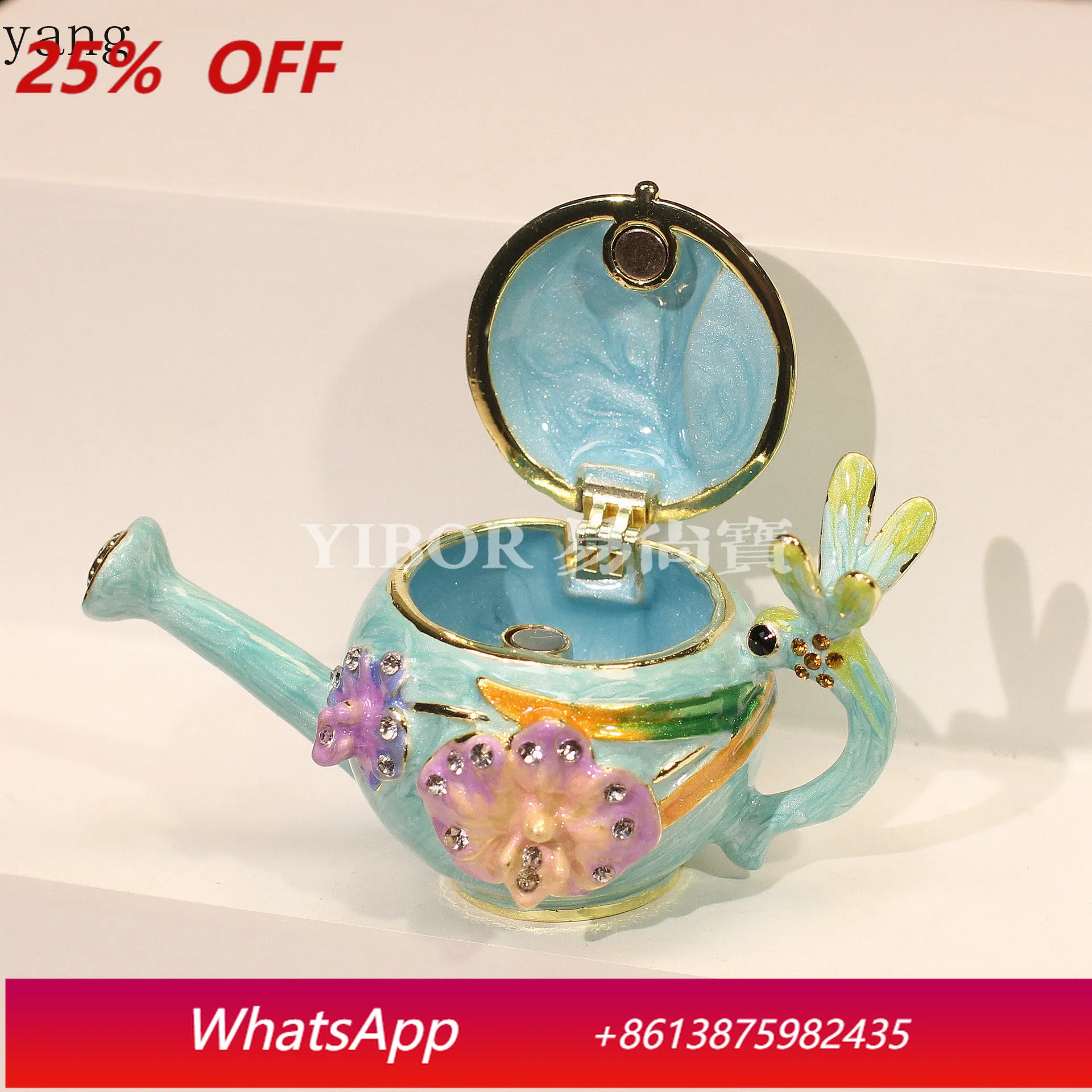 

CX new vintage pastoral enamel color jewelry box handicrafts home décor