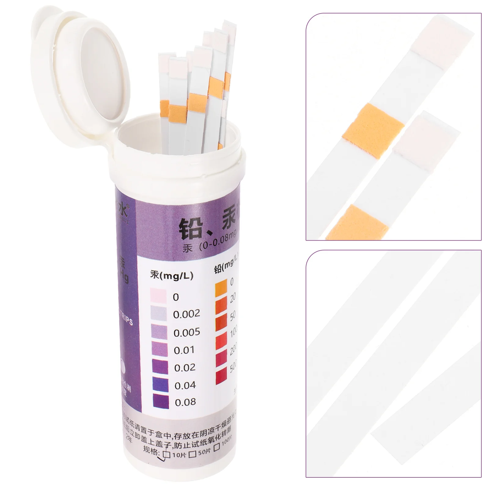 

10 Pcs Lead and Detection Test Paper Kit for Water Tester Strip Testing