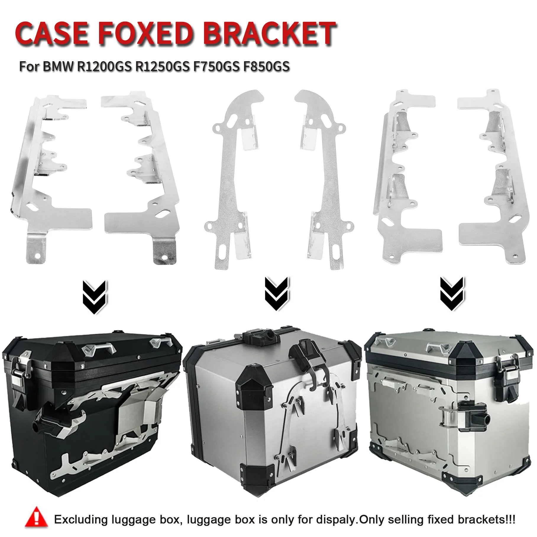 

Багажный отсек для мотоцикла, фиксированный кронштейн, боковая коробка, верхний чехол для BMW R1200GS LC ADV R1250GS R1200 LC Adventure F750GS F850GS