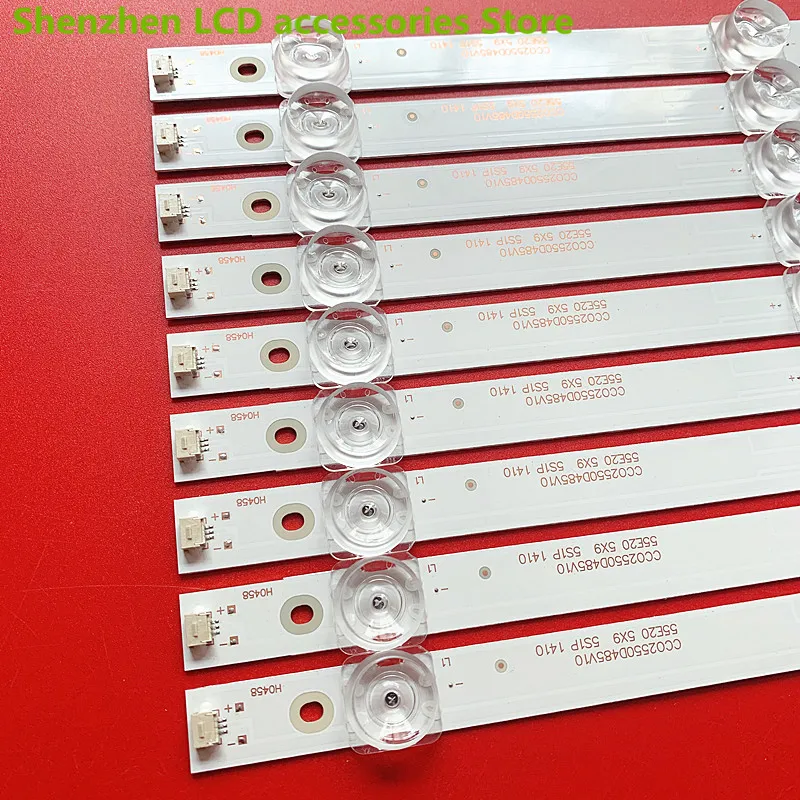   ل كونكا KKTV K55 LED55UA8100 LCD إضاءة خلفية للتلفاز بار CC02550D485V10 55E20 5X9 5S1P 48 سنتيمتر 3 فولت 5 مصباح 100% جديد