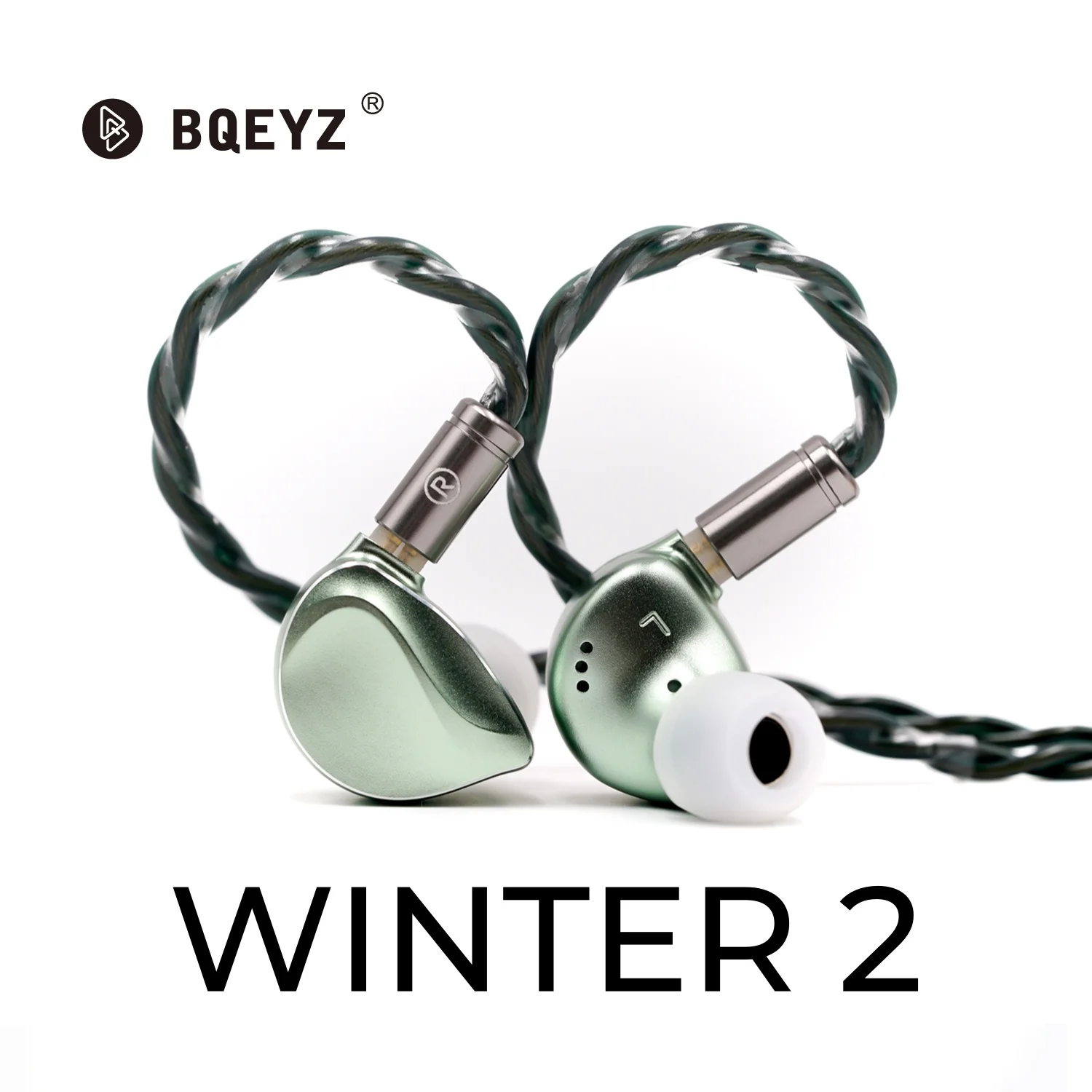 BQEYZ Seasonal Series WINTER2 Winter 2 PZT Bone Conduction Dynamic Driver Hybrid HiFi IEM Audiophiles Earphones 3 in 1 Cable