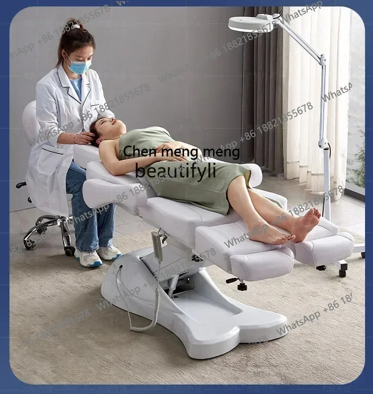 X  A13 Electric Beauty Bed Body Massage Lifting Multifunctional Beauty Salon High-End Split Leg Rotating Tattoo Chair