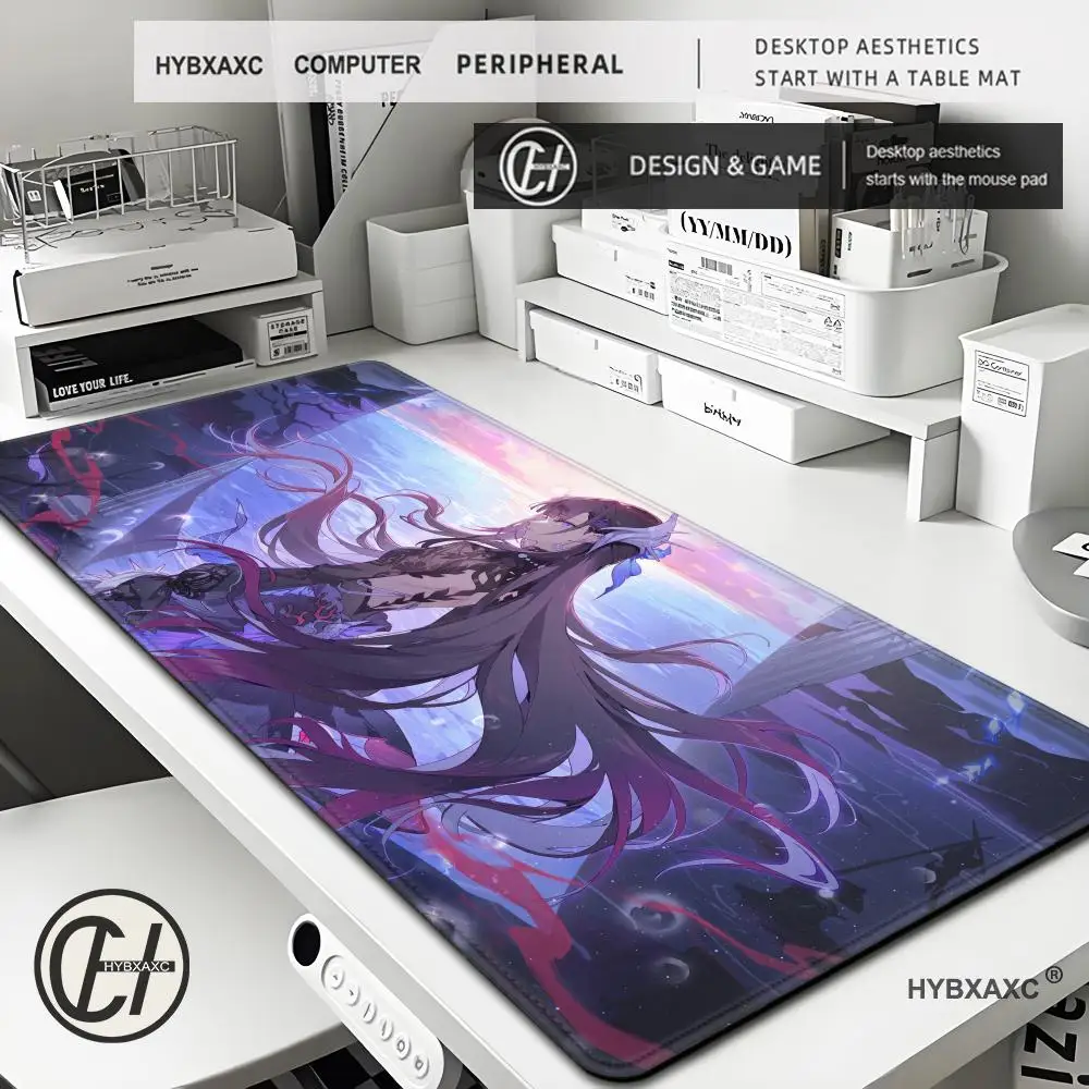 

Large Mouse Pad Hysilens Honkai Star Rai HD Printing Mousepad Gaming Laptop Pc Computer Cute Anime Keyboard Mats