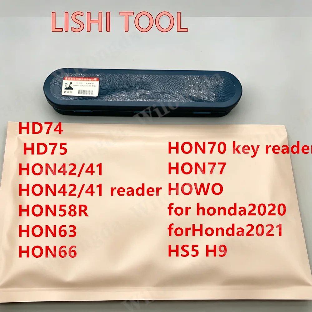 2026 LISHI TOOL 2 in 1 for HD74/75 HON42/41 HON42/41 reader HON58R HON63/66 HON70 key reader HOWO/77 for honda2020/2021 for HS5