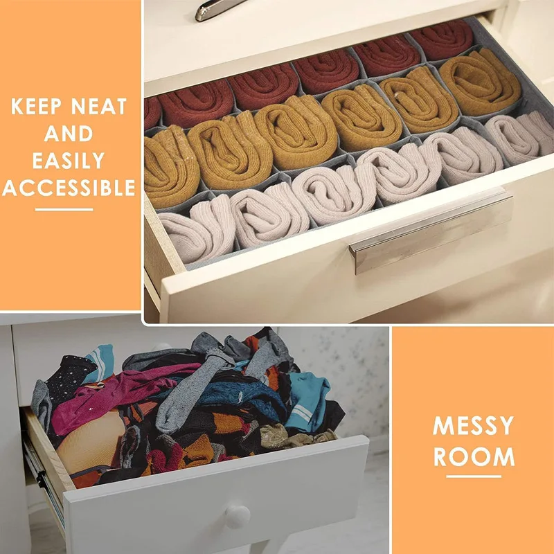 Underwear Organizer Clothes Storage Box Cabinet Drawer Organizers Socks Organizer Wardrobe Closet clothes Organization Storage