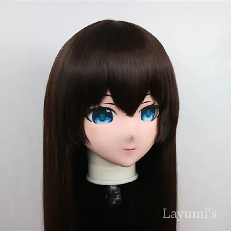 (B01) Custom Handgemaakte Siliconen Custom Full Head Masker Met Backshell Party Crossdressing Siliconen Anime Kigurumi Cosplay Masker