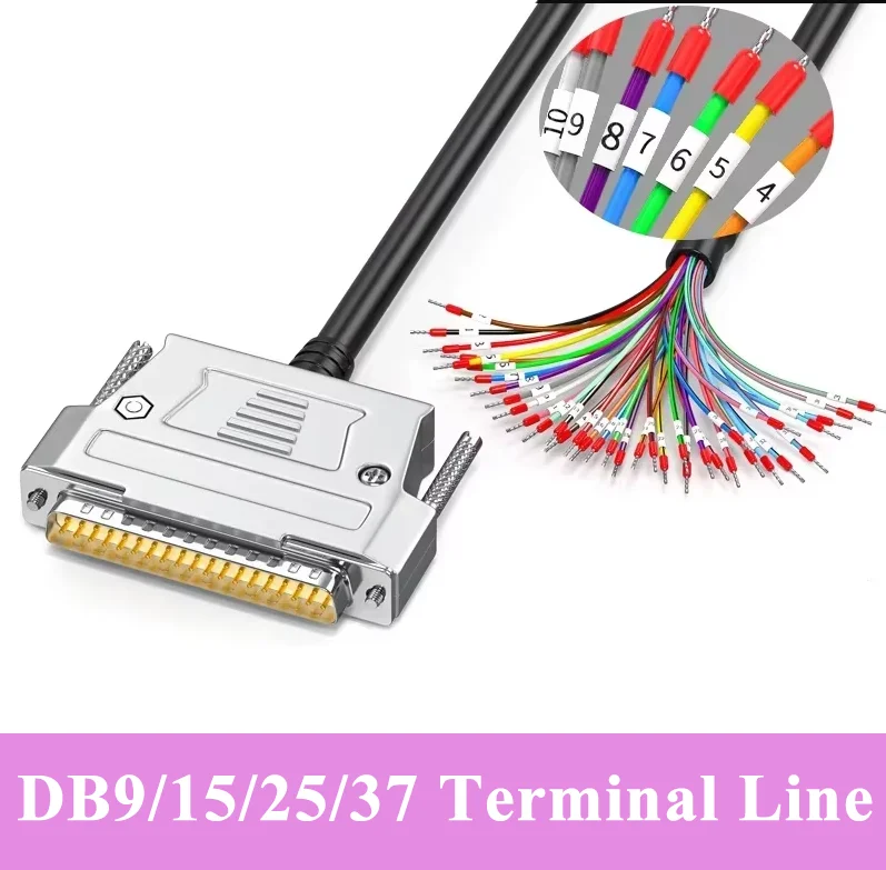 

Соединительный кабель DB 9 15 25 37 с клеммной трубкой с номером 9/15/25/37-контактный провод последовательного порта DB37/25/15 Соединительный шнур с параллельным портом