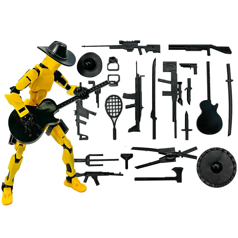 متعدد المفاصل المنقولة الجندي روبوت ثلاثية الأبعاد مطبوعة عارضة أزياء دمية محظوظ 13 عمل الشكل الأطفال لتقوم بها بنفسك تجميع لعبة الصبي الهدايا #2