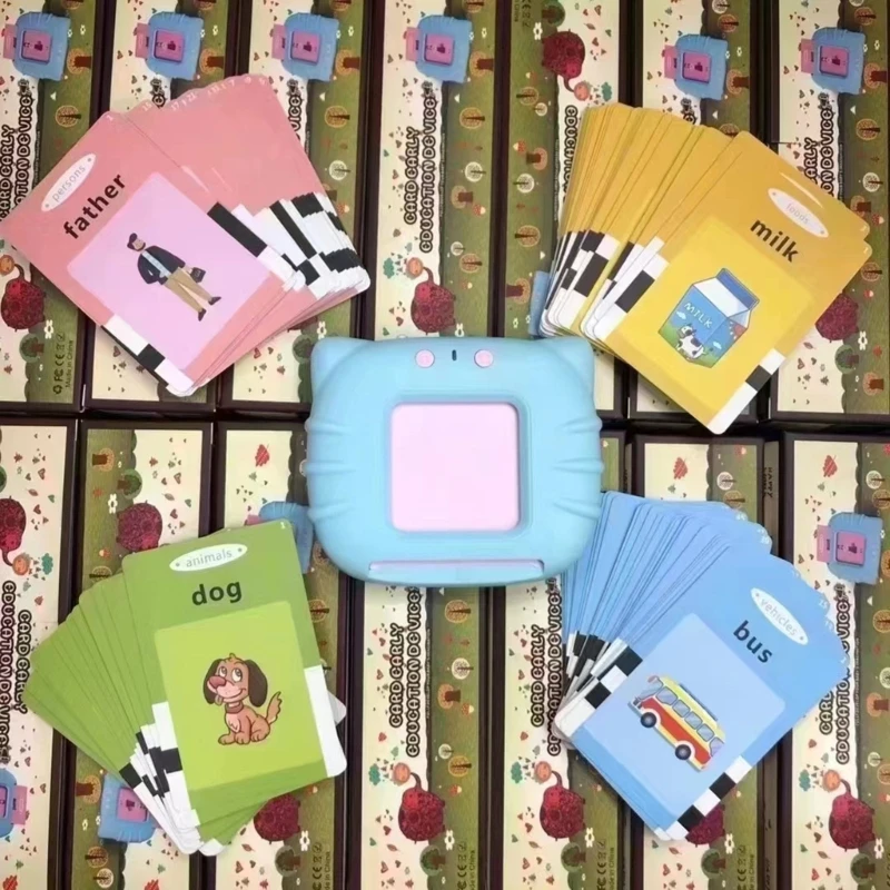 Educational Learning Talking Flash Cards Kindergarten Kid English Language Electronic Audio Book Learn English Words Toy