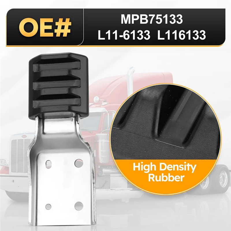 

MPB75133 2 Pack Upper Hood Guide Bracket Left & Right Side For Peterbilt 384 388 389 Replace L11-6133 L116133