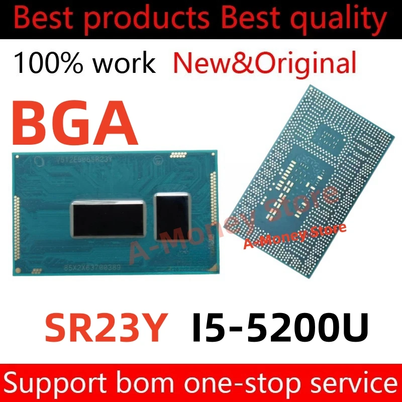 100% New I5-5200U SR23Y I5 5200U BGA