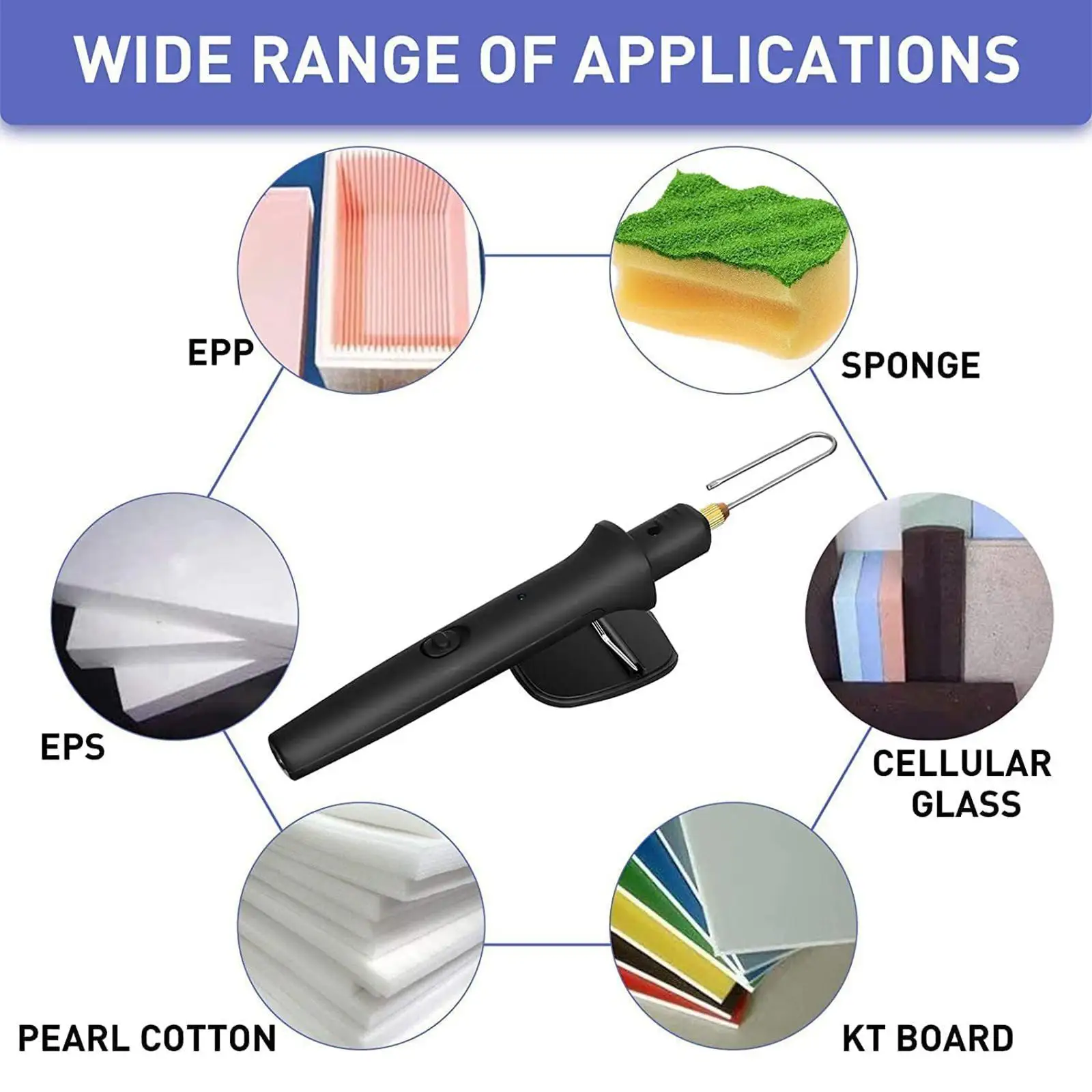 Electric Hot Wire Foam Cutter Multi Wire Set for Moldable Foami and Polystyrene Foam for Crafts Cutting