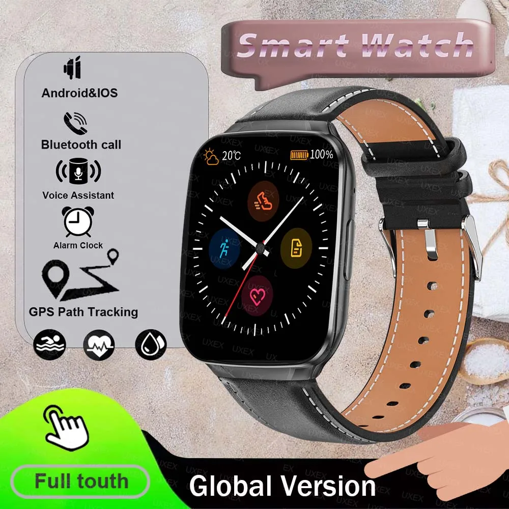 

Wireless Call Businesst Watch Smartwatch Women 1.83 HD Step Count Alarm Clock Sport Modes Christmas Gift Heart Rate Watches Men