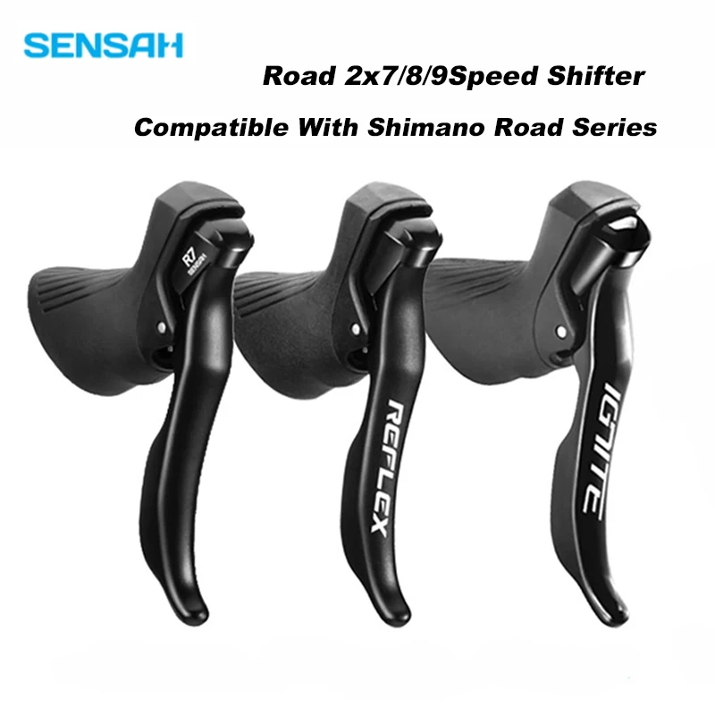 SENSAH Road Bikes R7 REFLEX IGNITE 2X7/2X8/2X9 Speed Groupset Bicycle Trigger Brake Lever Front and Rear Derailleur for Shimano