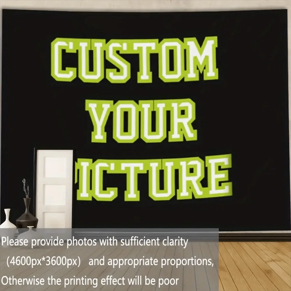 1Pc customized personalized picture tapestry, suitable for party decoration , such as tea rooms, bedrooms, living rooms