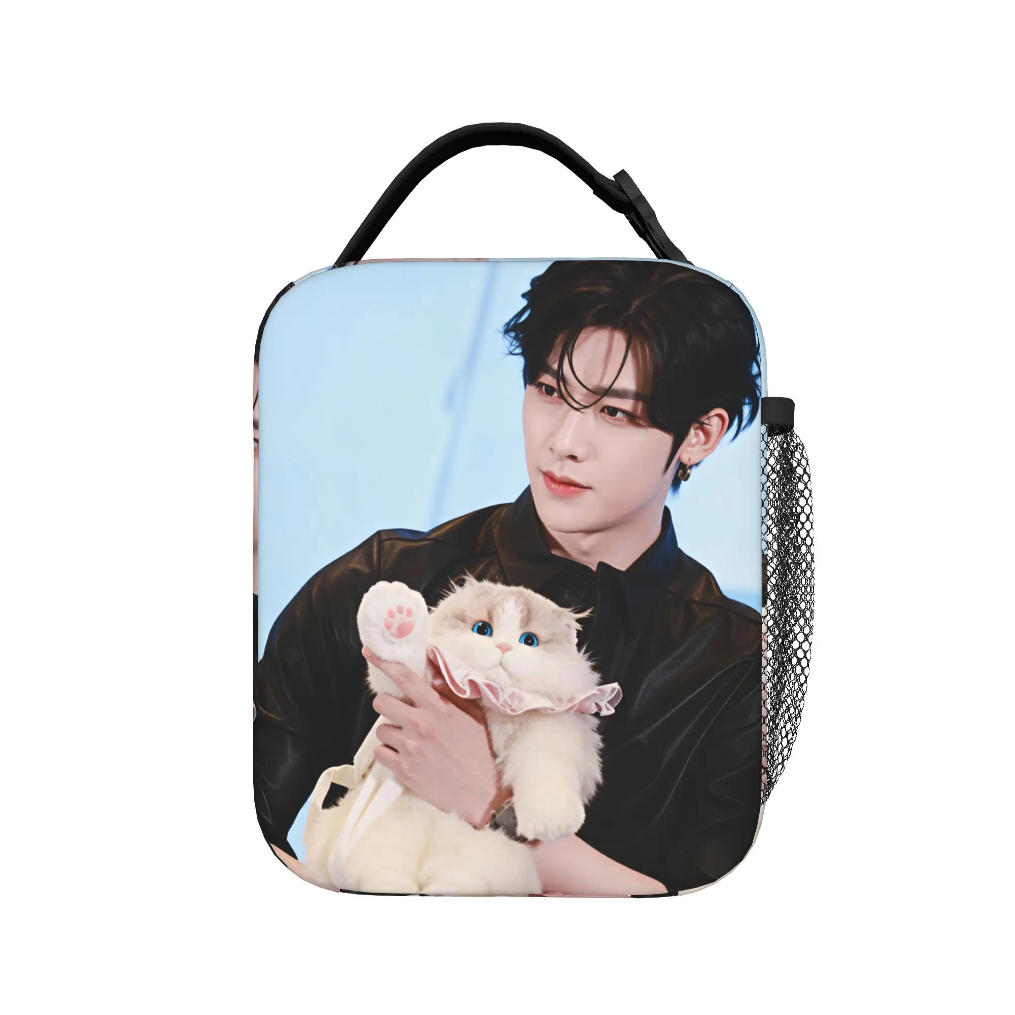 RICKY zerobaseones  Lunch Bag  Portable Insulated Lunch Box Women Picnic Custom Cooler Bag Vintage Oxford Thermal Tote Handbags