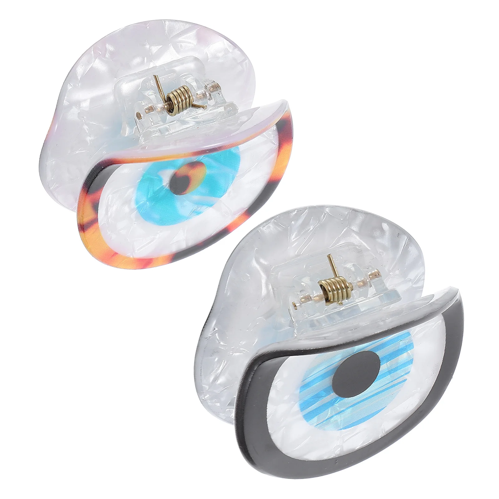

2Pcs Mini Hair Claw Clips Evil Eye Design for Women Thin Thick Hair Accessories Claw Clips Evil Eye Clip