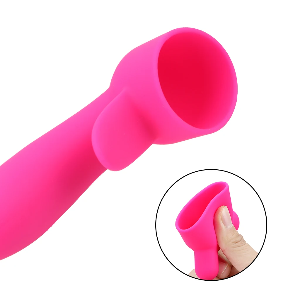 AV Rod Head Cover Extension for Wand Vibrator Clitoris Stimulator Sex Toys for Woman Silicone Case