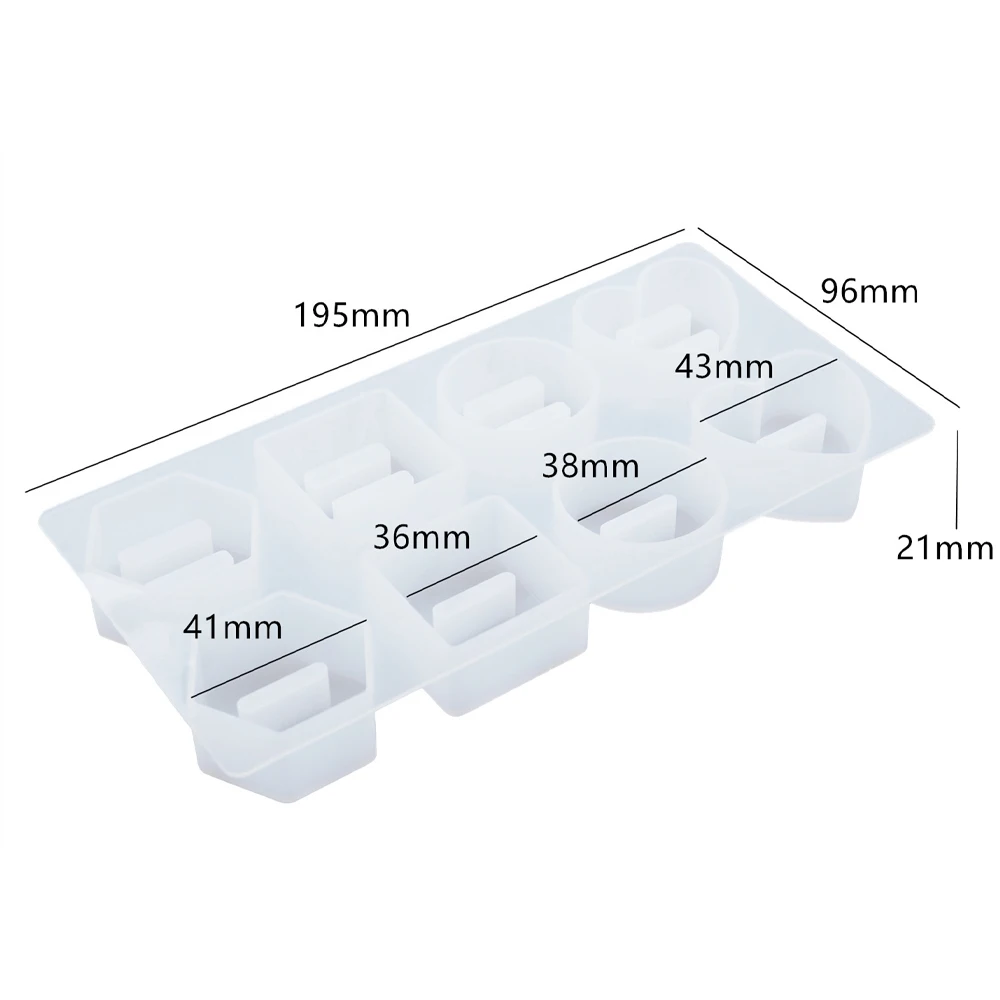 Anel titular display rack de cristal resina cola epoxy espelho silicone molde para diy jóias fazer armazenamento artesanal acessórios decorativos