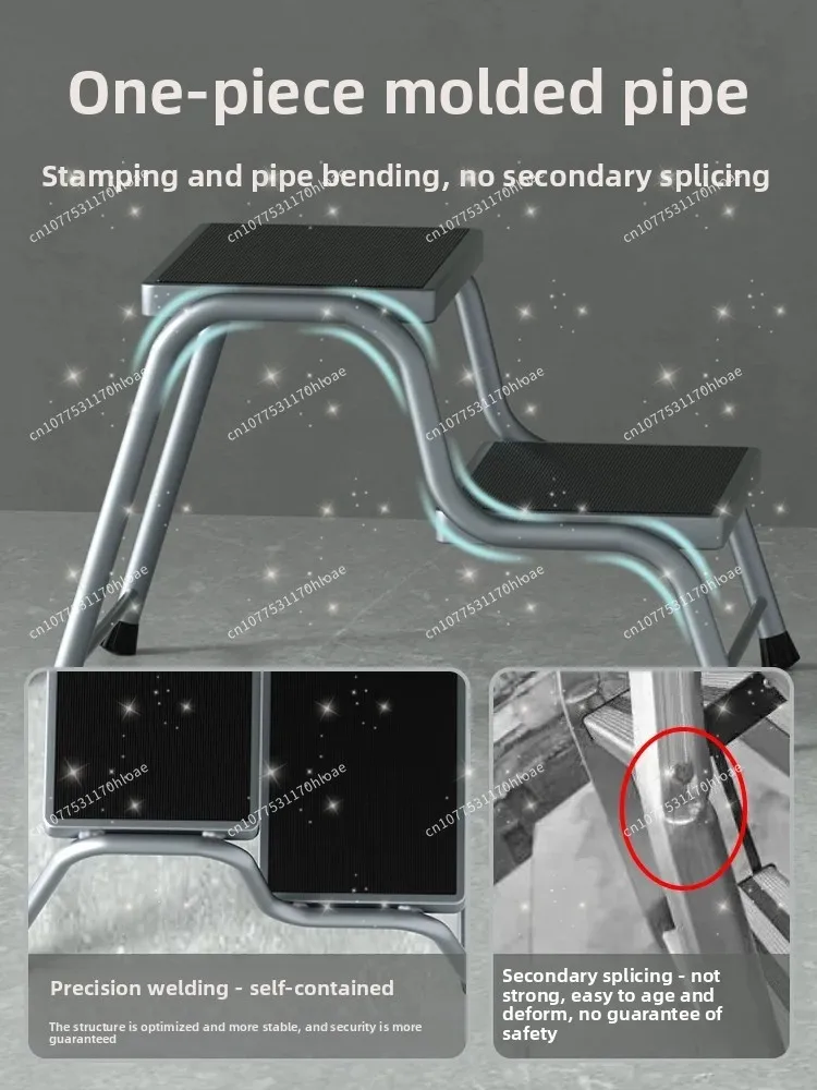 Bathroom RV Climbing Ladder with Widened and Thickened Steps, Household Step Stool, Mini Ladder Stool image 4