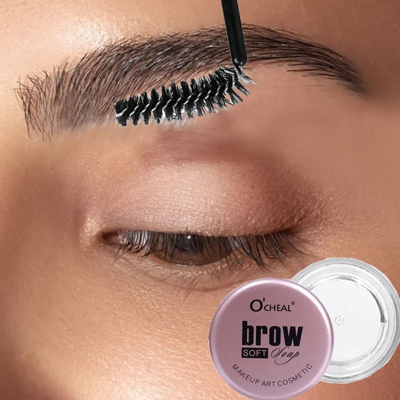 Waterproof Transparent Eyebrow Styling Gel Makeup 3D Quick-drying Eyebrow Sculpt Soap Natural Wild Brow Pomade Setting Wax Cream