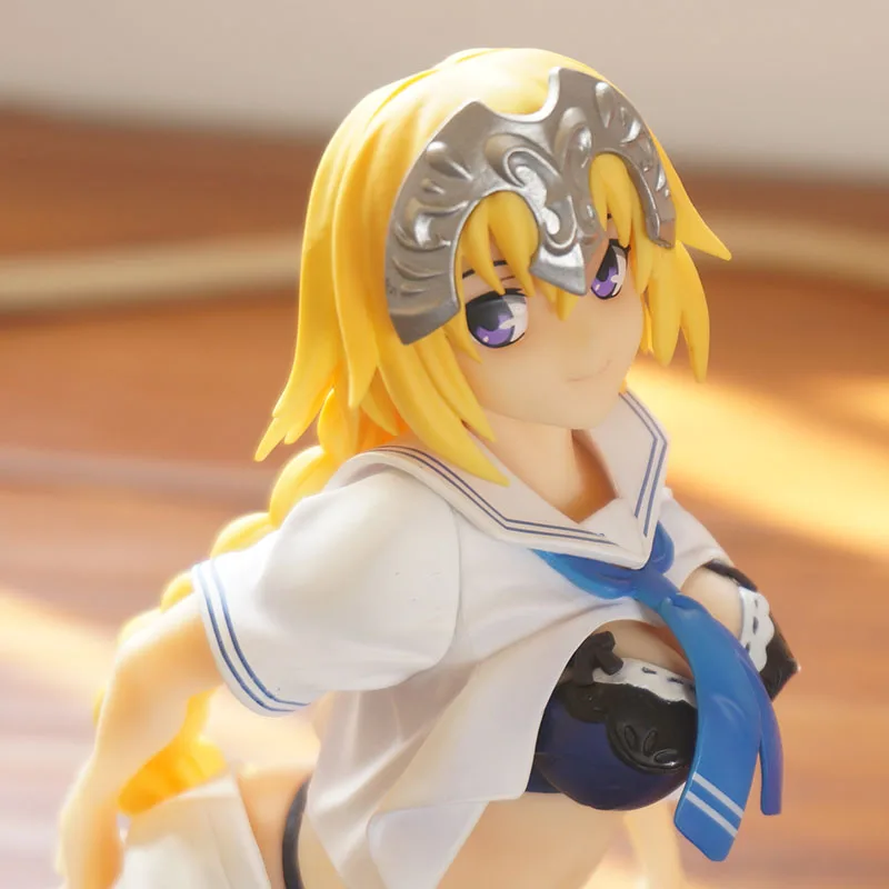 FGO Jeanne d'Arc الزي المدرسي Ver. مجسم صابر بمقياس 1/7، هدية قابلة للجمع لسطح المكتب من Fate Grand Order White Jeanne Anime #4