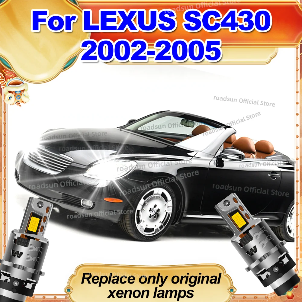 

Led Headlight Bulbs Canbus Car Lamp Original HID Xenon Lamp Upgrade For LEXUS SC430 2002 2003 2004 2005