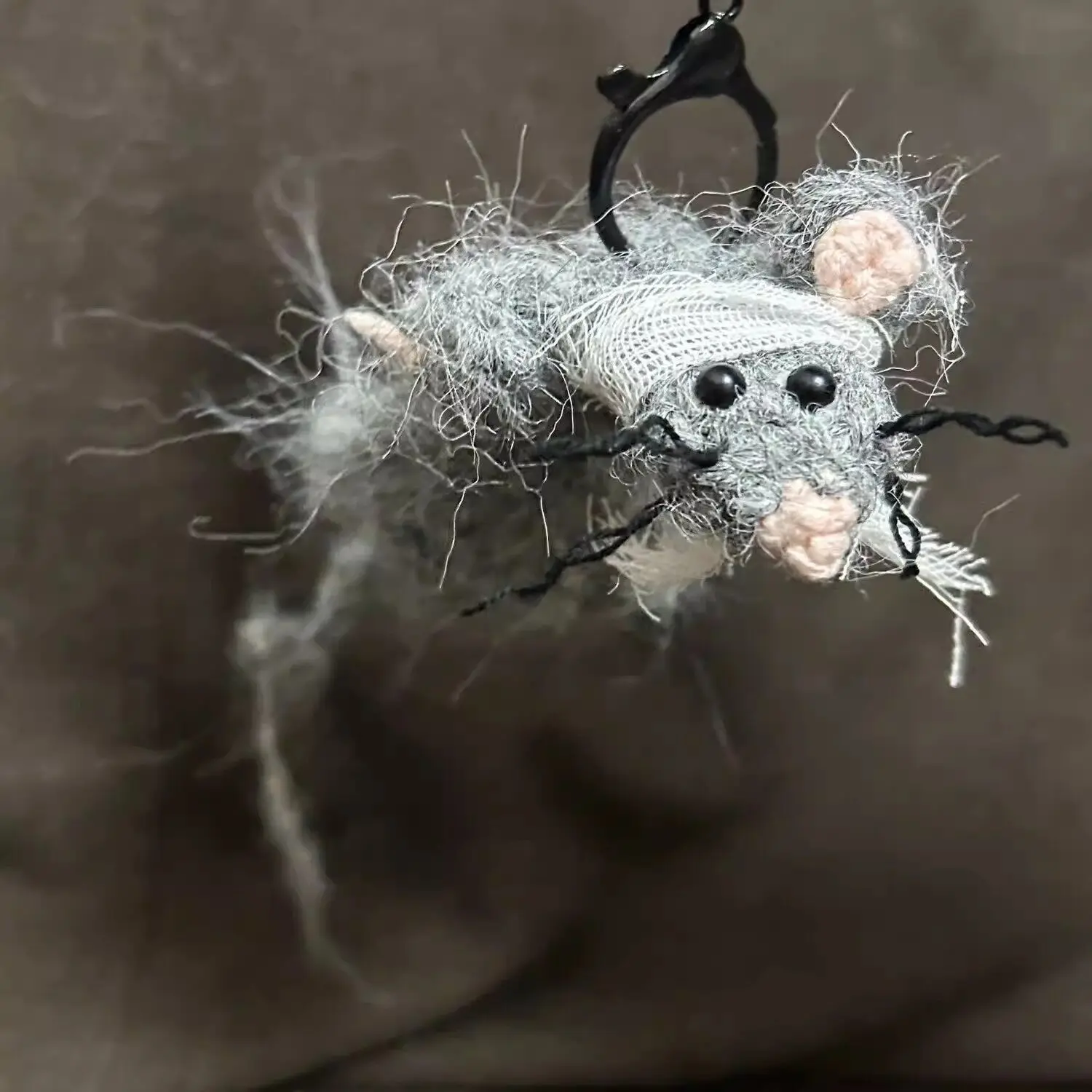 New Finished Rat‑Shaped Pendant Ugly‑Cute Abstract Trendy Hand‑Woven Lovely Hot Car Hanging Charm Gift For Friends In Stock