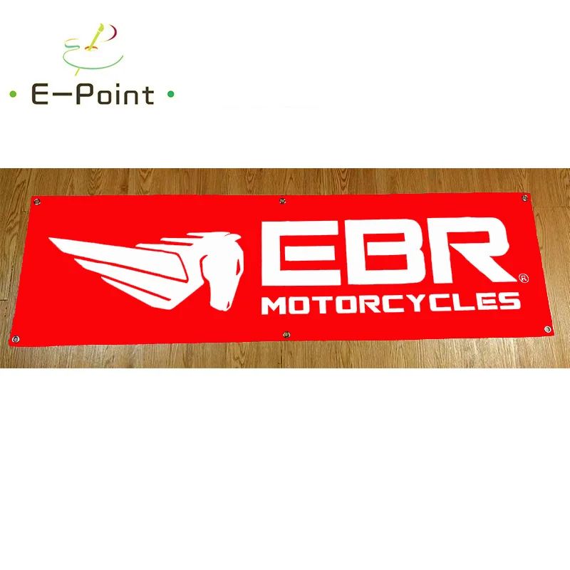 

130GSM 150D Material EBR Motorcycles Banner 1.5ft*5ft (45*150cm) Size for Home Flag Indoor Outdoor Decor yhx203