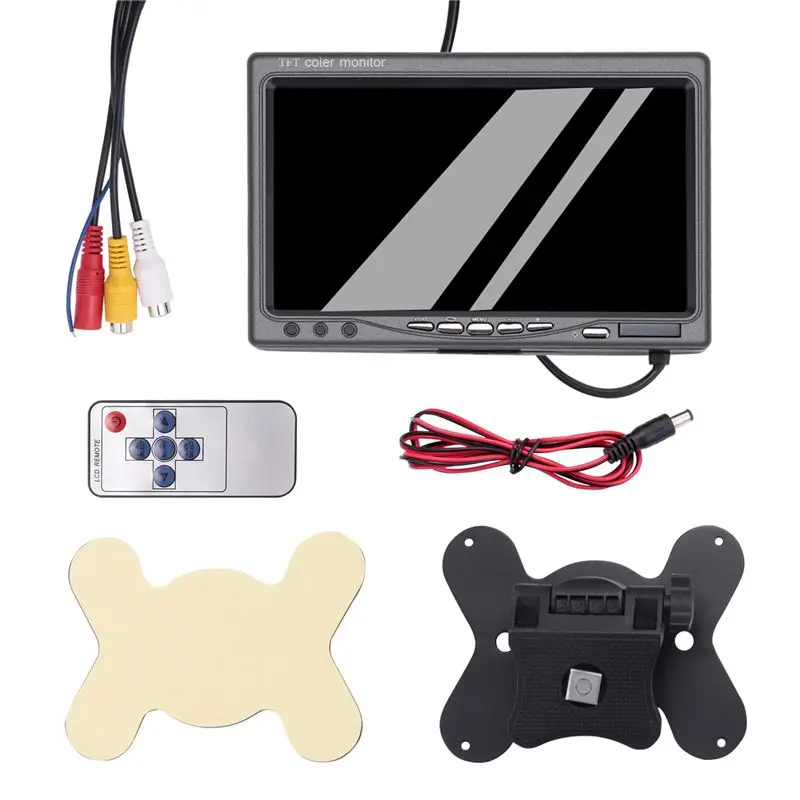

A13Z-12V-24V 7-дюймовый цветной HD-монитор TFT LCD для автомобильной камеры заднего вида, автомобильные электронные аксессуары
