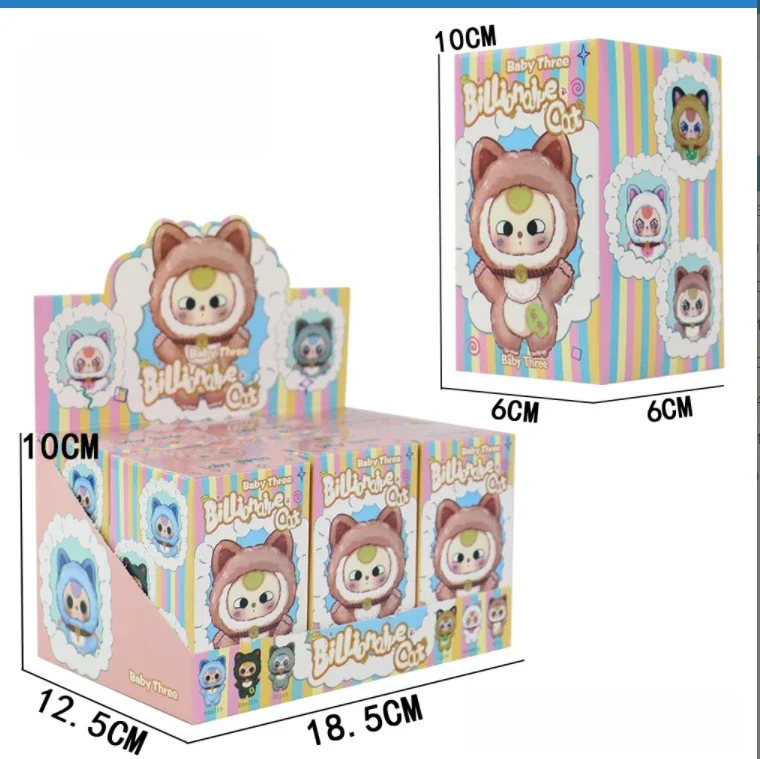 طفل ثلاثة الملياردير محظوظ القط سلسلة صندوق أعمى اللعب صندوق الغموض Caixa Misteriosa أفخم دمية محشوة دمية لعبة للفتيات هدية