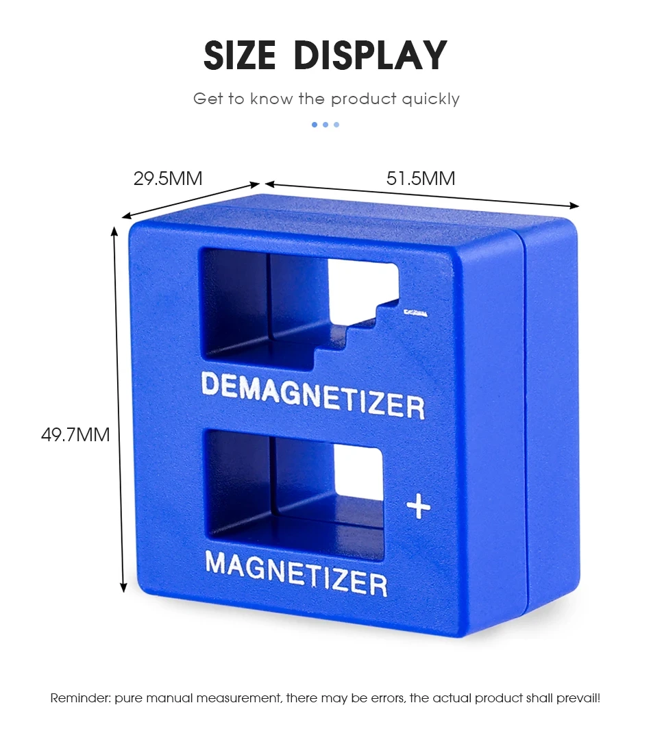 Schraubendreher 2-in-1 Magnetisierer und Entmagnetisierer, Professionelles Magnetisierungswerkzeug für Schraubendreher, Bohrer und Handwerkzeugteile – Detail 15