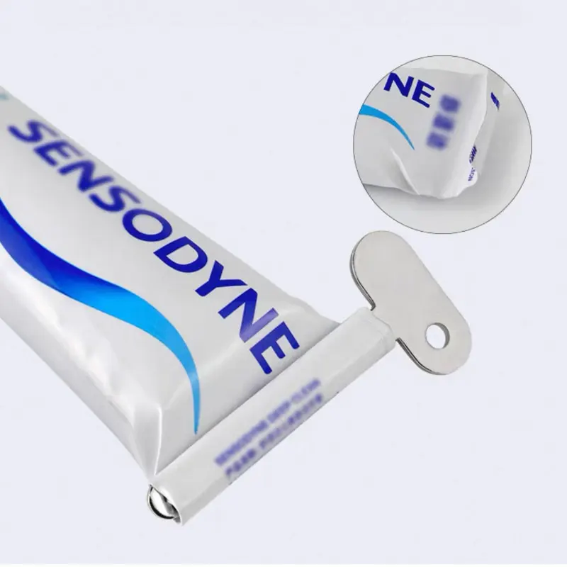 

5PCS Silver Key Shape Toothpaste Squeezer Tool for Creams Tubes Hand Face Cleanser Bathroom Organizer Accessories