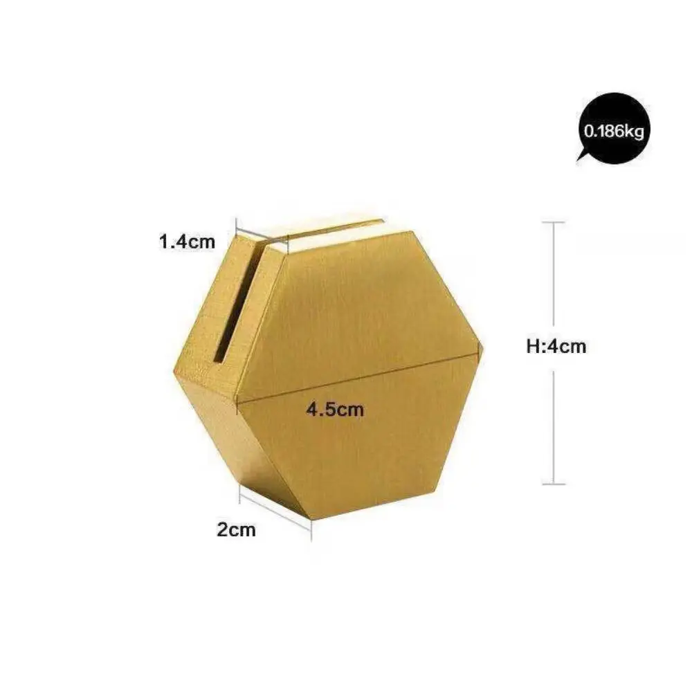 Desktop Decoration Business Card Holder Memo Postcard Picture Clip Brass Photo Clip Students Gift Table Number Holder