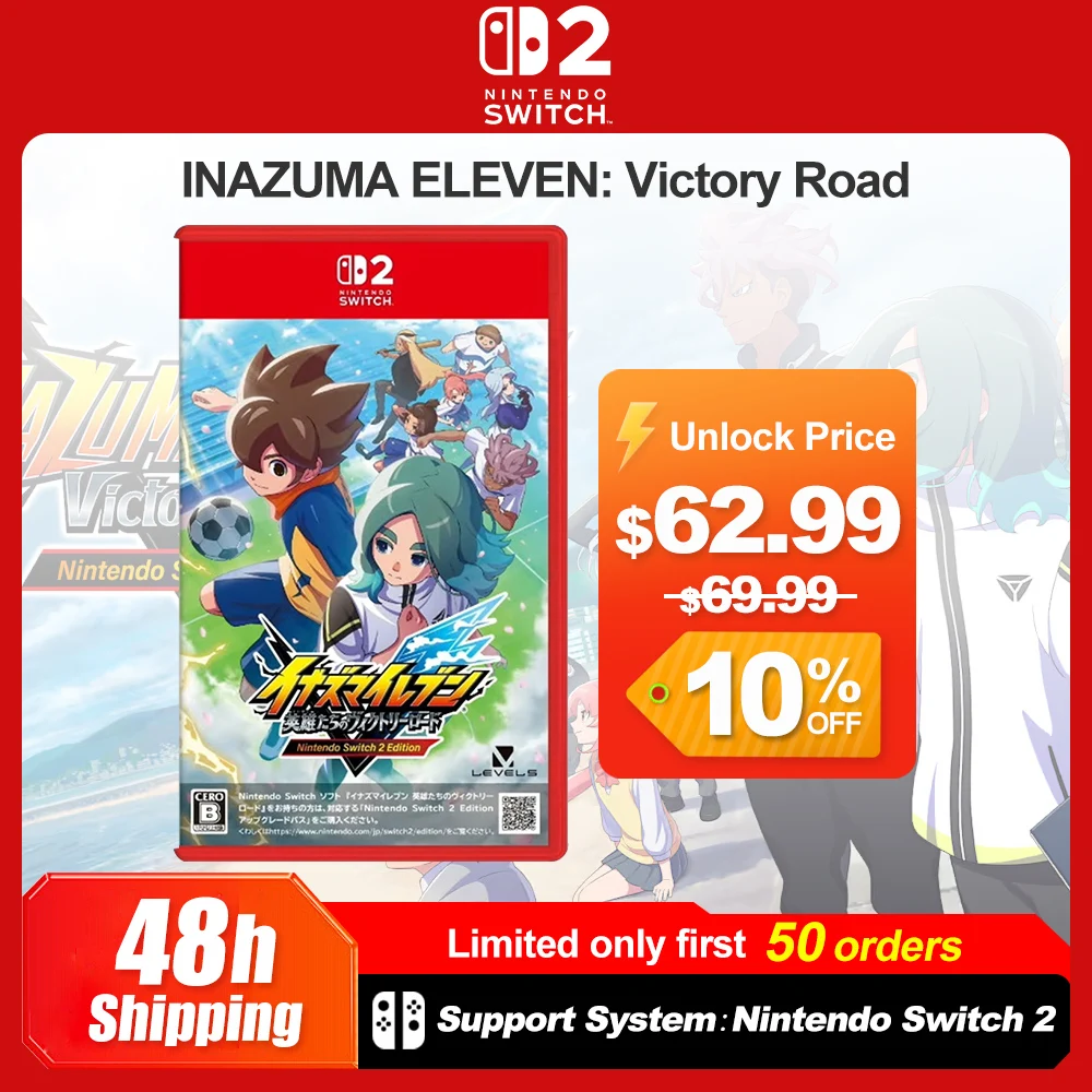 Inazuma Eleven: Victory Road Nintendo Switch 2 Ofertas de Jogos 100% Oficial Original Cartão de Jogo Físico para Console Switch 2