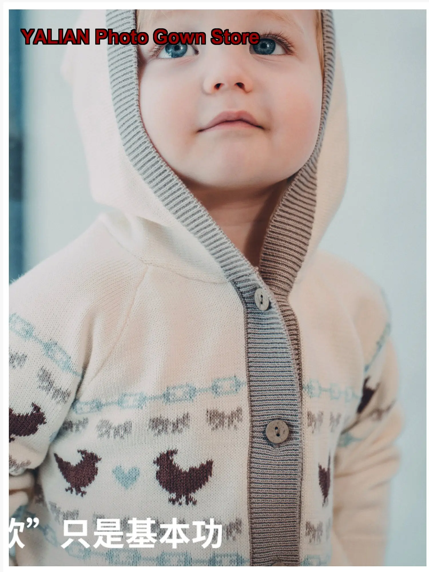 Kids Hooded Knit Cardigan Autumn Boys Girls Solid Color Soft Cotton
