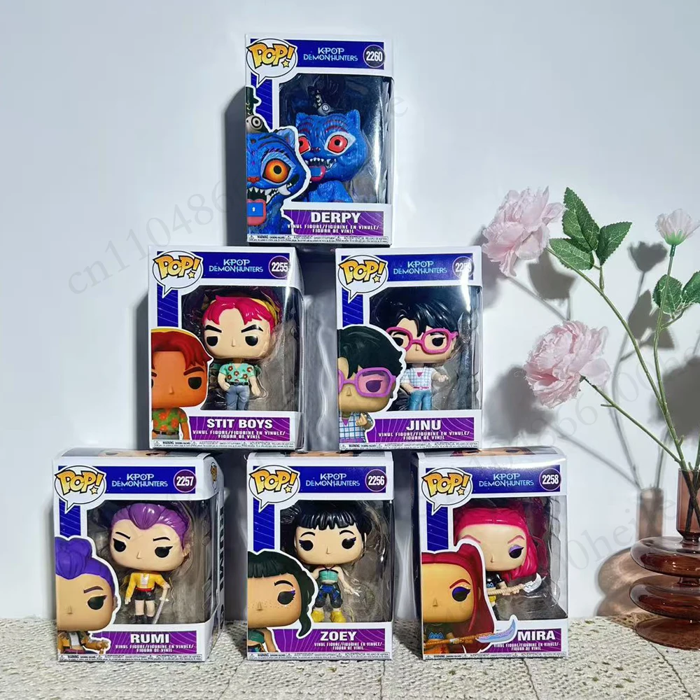 طبعة محدودة KPop شيطان الصيادين FUNKO POP الشكل-زوي رومي ميرا جينو ديربي سوسي أنيمي تحصيل لعبة مجسمة هدية #2