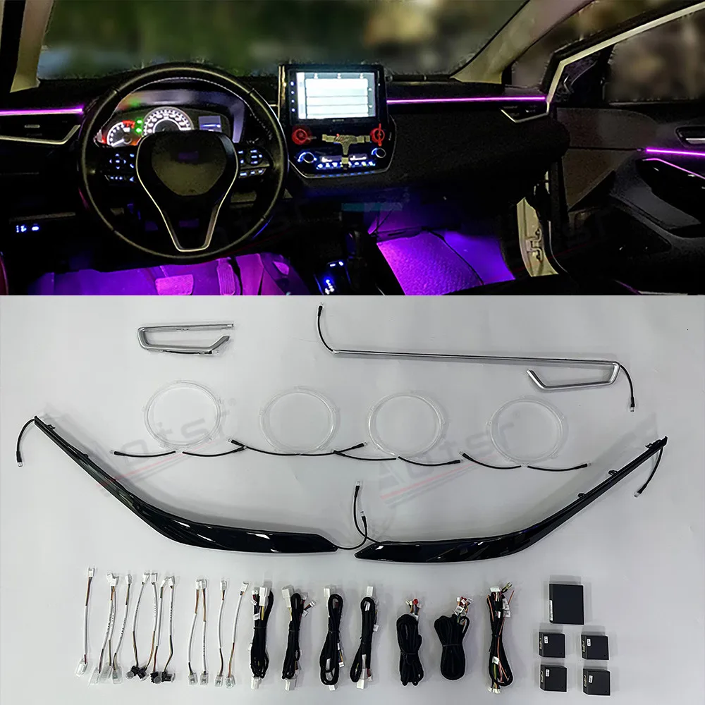 Car Atmosphere Lamp For Toyota Corolla Levin 2018-2021 Ambient Light  Decorative Light  Multimedia Player